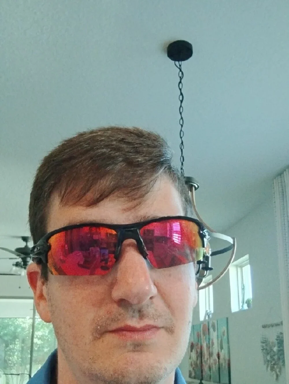 Oakley Flak 2.0 XL Sunglasses with Pink-Orange Mirrored Lenses